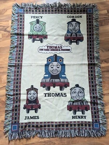 THOMAS TANK ENGINE & FRIENDS 50" x 35" Tapestry Throw Blanket Kids Train Decor - Picture 1 of 6