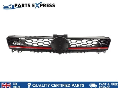 VW VOLKSWAGEN GOLF MK7 GTI 2012-17 PARRILLA RADIADOR CENTRAL DELANTERO + CROMO Foto 1 de 4