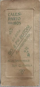 Ditta Gio. & F.lli Buitoni Sansepolcro - Calendarietto 1905 Calendario tascabile - Picture 1 of 4