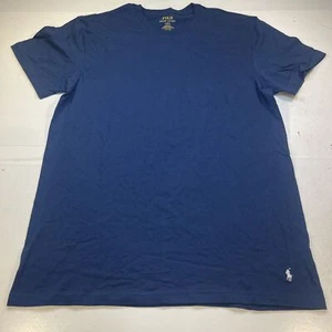 RALPH LAUREN POLO Classic Fit TEE T SHIRT Sz Mens L Blue w/ White Pony  - Picture 1 of 4
