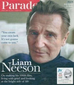 PARADE - LIAM NEESON COVER AND ARTICLE + BILL HADER - Picture 1 of 1