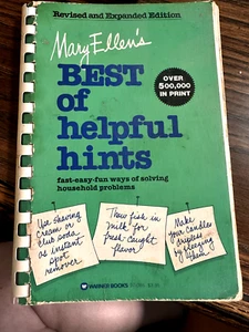 Vtg Mary Ellens Best Of Helpful Hints Warner Book Spiral Bound 1st Printing 1979 - Picture 1 of 7