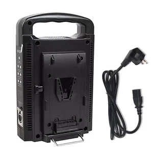 BP-2CH Dual Channel V-Mount/V Lock Battery Quick Charger with Power Supply Cable - Picture 1 of 14