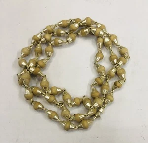 Natural TULSI TULASI Mala with 925 Sterling Silver Caps 23 inch F/S - Picture 1 of 2