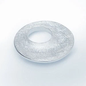 Das Original RING DING Scheibe Waves asymmetrisch 925 Silber ca. 19 mm - Bild 1 von 1