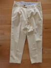 Vintage John Lord Sport Light Yellow Cotton Linen Blend Pants Trousers 34 x 29"
