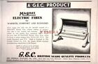 G.E.C. 'MAGNET' Electric Fires 1934 Advert Print - Original Art Deco AD