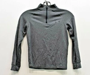 Under Armour Youth Raglan Long Sleeve 1/4 Zip Loose Heat Gear Jacket Gray YXS - Picture 1 of 8