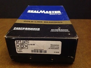SealMaster Flange Bearing w/ Ball Bearing SFT-24TC 1-1/2" NEW - Picture 1 of 1