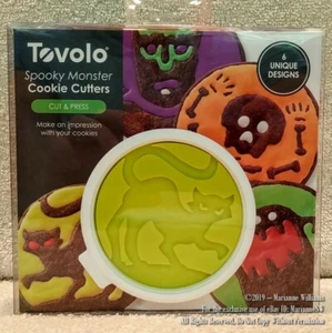 NEW TOVOLO HALLOWEEN SPOOKY MONSTER COOKIE CUTTERS CUT & PRESS 6 UNIQUE DESIGNS - Picture 1 of 3