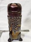 Northwood Amethyst Carnival Glass Grape & Cable Hatpin Hat Pin Holder