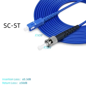 2Pcs 1m 2m 3m 5m 10m 15m SC/UPC to ST/UPC SM OS2 Armored Fiber Optic Patch Cord - Picture 1 of 13