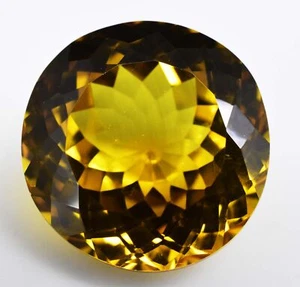 Natural Topazolite Garnet 14.75 Ct Round Certified Flawless Loose Gemstone - Picture 1 of 4