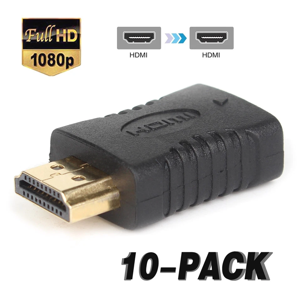 10 x Mini HDMI Female to HDMI Male Adapter for Tablet Laptop PC Projector Camera - Image 1 of 4