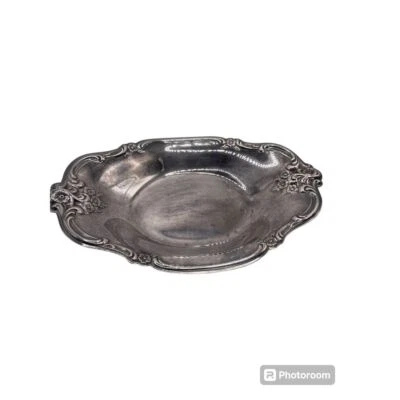 Vintage International Silver Company 448 Silver Plated Tray with Flowers - Image 1 of 4