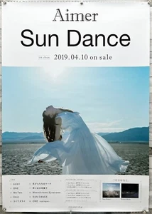 Aimer, Japanese Pop, Anime, Singer, Sun Dance, 5th Album, B2 Shop Promo Poster! - Picture 1 of 4