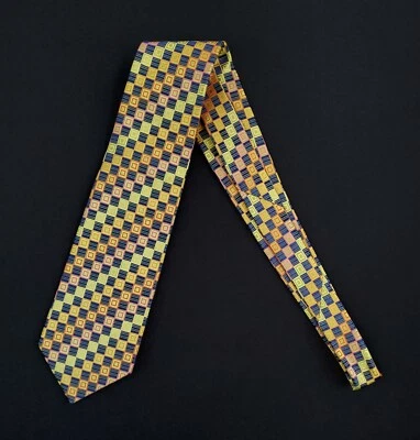 Corbata para hombre Bugatchi UOMO 100 % seda italiana 3,875 W 59 L multicolor Foto 1 de 4