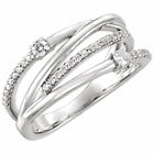 Infinity 925 Silver Ring Women Cubic Zircon Wedding Jewelry Sz 6-10
