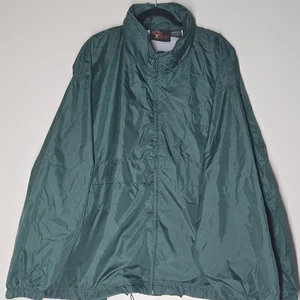 Vintage 1990s Papa John’s Support Services Jacket Windbreaker Green Size 4XL - Bild 1 von 4