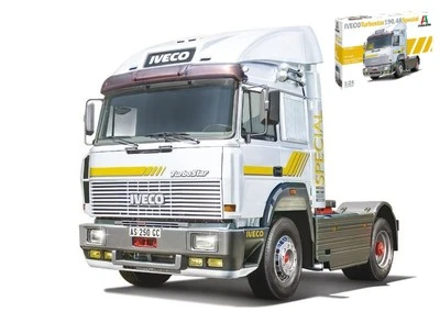 KIT MODELLINO CAMION STATICO ITALERI IVECO TURBOSTAR 190.48 SPECIAL SCALA 1:24 - Immagine 1 di 4