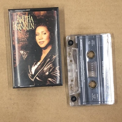 ARETHA FRANKLIN Cassette Tape Funk Soul GREATEST HITS 1980-1994 GEORGE MICHAEL - Image 1 of 4