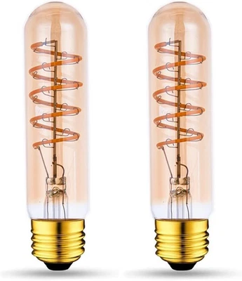 T10 LED Bulbs 40 Watt Equivalent 4W Dimmable Amber-5inch-4w-2700k-2pack  - Image 1 of 4