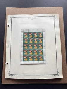 Ryukyu 1953 Anti-TB Christmas Seal Full Sheet of 20 #WX2 +MNH +Old Mount on Page - Picture 1 of 1