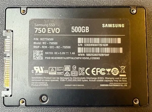 Samsung, 750 EVO, MZ-750500, S/N: S36SNWAH726163R, SATA SSD - Picture 1 of 1