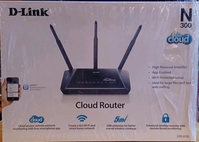 D-LINK Wireless N 300 Cloud Wireless Router 4 Port  WIFI  - Image 1 of 4