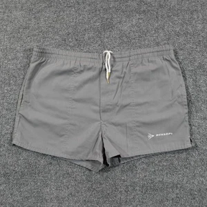 Vintage Dunlop Shorts Mens L Gray 2" Inseam Coach Gym Nut Huggers 70s 13967 - Picture 1 of 15