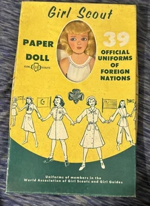 VINTAGE GIRL SCOUT DE JOURNETTE GIRL SCOUT BROWNIE PAPIERPUPPEN - Bild 1 von 15