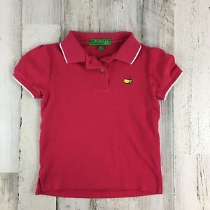 Masters Collection Pink Polo Shirt Golf Girls Sz XS 5 6 7