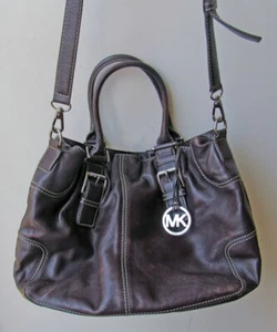 Michael Kors Bag Brown Leather Crossbody large - Picture 1 of 6