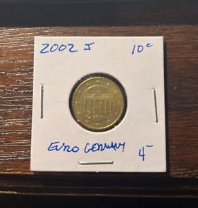 2002-J  Germany 10 Euro Cents Coin - Nice World Coin !!!