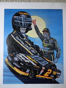 RUSTY WALLACE "FLY IT!" SAM BASS LIMITED EDITION SIGNED NUMBERED RARE PRINT - Picture 1 of 12
