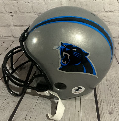 Franklin NFL Carolina Panthers Kids Replica Football Helmet w Strap Non-Contact Cover