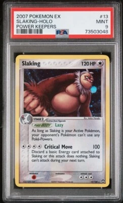 PSA 9 Slaking Holo 13/108 EX Power Keepers 2007 Pokemon Card Mint - Image 1 of 2