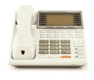 Komplett generalüberholt Panasonic KX-T7235 großes Display Lautsprecher Telefon (weiß) - Bild 1 von 1