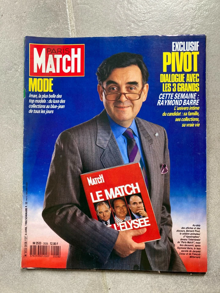 PARIS MATCH N°2028 du 8 avril 1988 - Bernard Pivot / Jacques Mesrine  H18 - Photo 1/1