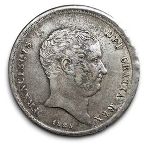 Napoli Due Sicilie bellissima piastra 120 grana1825 Francesco I Borbone - Foto 1 di 3