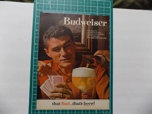 1967 PRINT AD BUDWEISER BEER THAT BUDS FOR YOU POKER - Bild 1 von 1