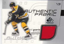 2001-02 SP Game Used Authentic Fabrics Jersey #AF-BG- BILL GUERIN
