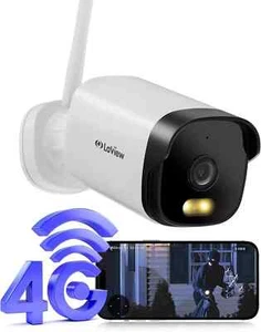 LaView 4G LTE Outdoor Security Camera,2K HD Cameras for Home Security(set of 2) - Picture 1 of 8