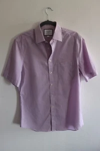 Charles Tyrwhitt Men's Shirt Size 15.5" / 39cm Slim Fit - Non-Iron, Short Sleeve - Picture 1 of 24