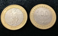 TIMOR 100 CENTAVOS BOAVENTURA DE MANUFAHI BI-METALLIC COIN 2017 UNC
