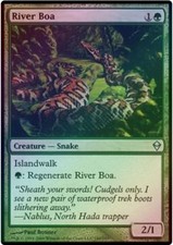 1 x River Boa - Foil - Zendikar - LP - Magic The Gathering - MTG