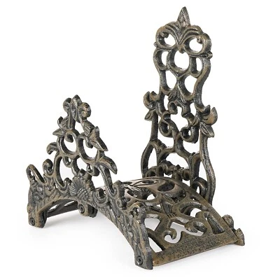 Sungmor Cast Iron Hose Holder Garden Wall Mounted Antique Emblem Water Pipe Rack - Image 1 of 4