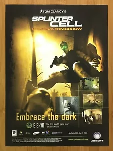 Tom Clancy's Splinter Cell: Pandora Tomorrow Print Ad/Poster Art PS2 (A)