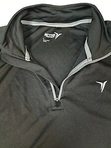 Active Wear Pullover Old Navy Black Long Sleeve Top 1/4 Zipper LG Cross-fit  
