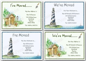 Personalised Change of Address moving house new home cards x10 I’ve We’ve moved - Picture 1 of 5